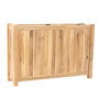 Planter hardhout rechthoek (90 x 25 x 60 cm)
