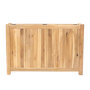 Planter hardhout rechthoek (90 x 25 x 60 cm)