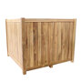 Planter hardhout vierkant (100 x 100 x 80 cm)