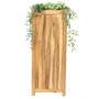 Planter hardhout vierkant (40 x 40 x 100 cm)