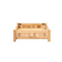Planter hardhout vierkant (60 x 60 x 20 cm)