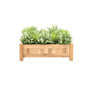 Planter hardhout vierkant (60 x 60 x 20 cm)