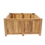 Planter hardhout vierkant (80 x 80 x 40 cm)