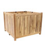 Planter hardhout vierkant (80 x 80 x 60 cm)