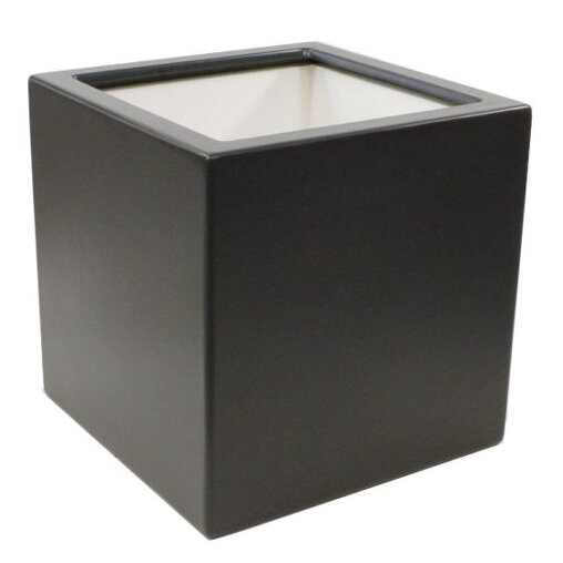Planter Smooth antraciet vierkant (60 x 60 x 60 cm)