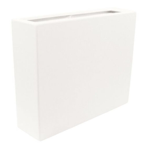 Planter Smooth wit rechthoek (90 x 25 x 80 cm)