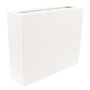 Planter Smooth wit rechthoek (90 x 25 x 80 cm)