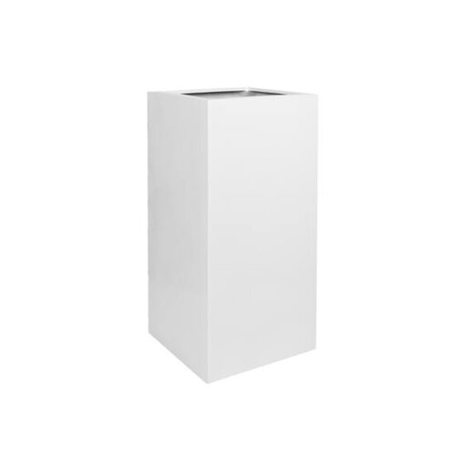 Pottery Pots Essential Bouvy vierkante plantenbak hoog glanzend wit