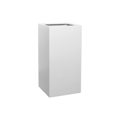 Pottery Pots Essential Bouvy vierkante plantenbak hoog mat wit