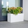 Pottery Pots Essential Jort rechthoekige plantenbak glanzend wit buiten