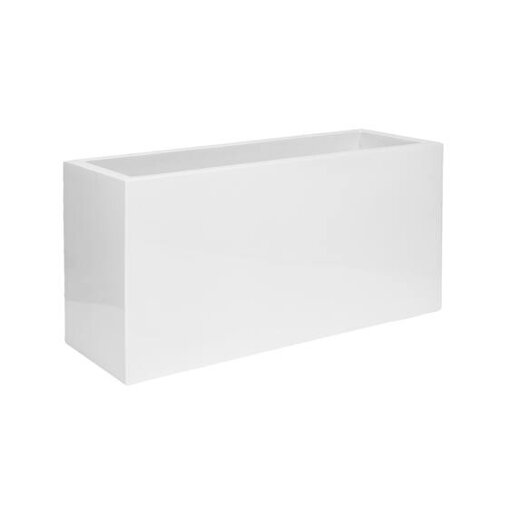 Pottery Pots Essential Jort rechthoekige plantenbak glanzend wit