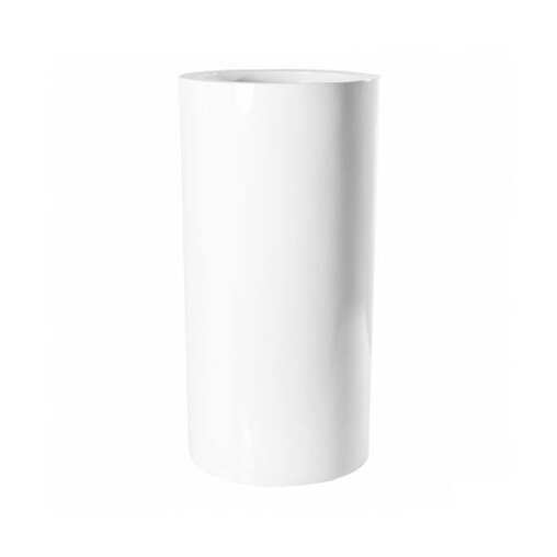 Pottery Pots Essential Klax ronde plantenbak glanzend wit