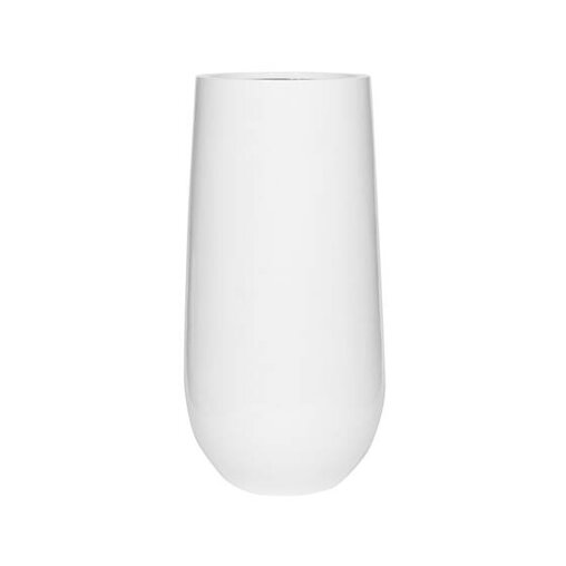 Pottery Pots Essential Nax ronde plantenbak hoog glanzend wit