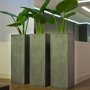 Pottery Pots Natural Bouvy vierkante plantenbak hoog grijs binnen