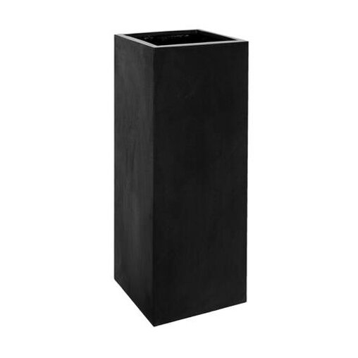 Pottery Pots Natural Bouvy vierkante plantenbak hoog zwart