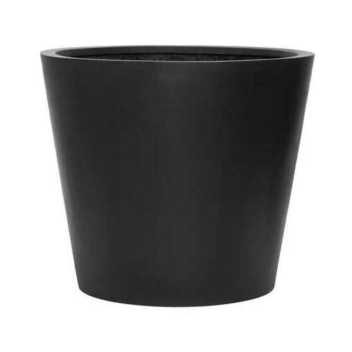 Pottery Pots Natural Bucket ronde plantenbak zwart