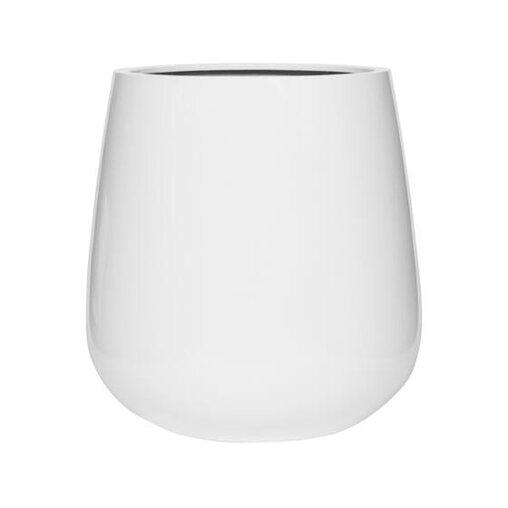 Pottery Pots Natural Pax ronde plantenbak glanzend wit