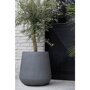 Pottery Pots Natural Pax ronde plantenbak grijs buiten
