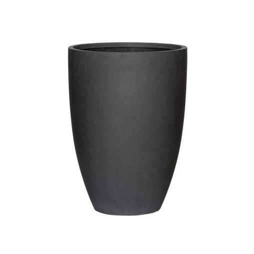 Pottery Pots Refined Ben ronde plantenbak middelhoog zwart