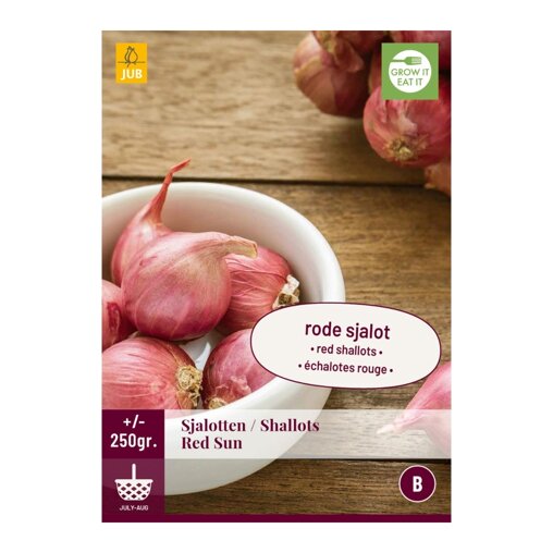 Rode sjalotten Red Sun (zak van 250 gram)