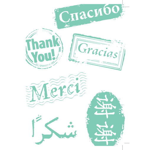 Kaartje 'Merci-Dankjewel'