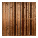 Tuinscherm Assel bruin grenen 180x180 cm
