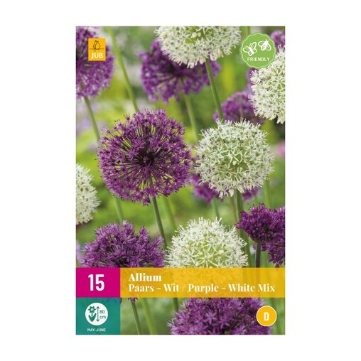 Uienbollen Paars & Wit (XXL zak 15 stuks)