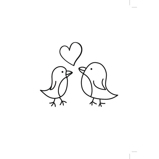 Kaartje 'Lovebirds'