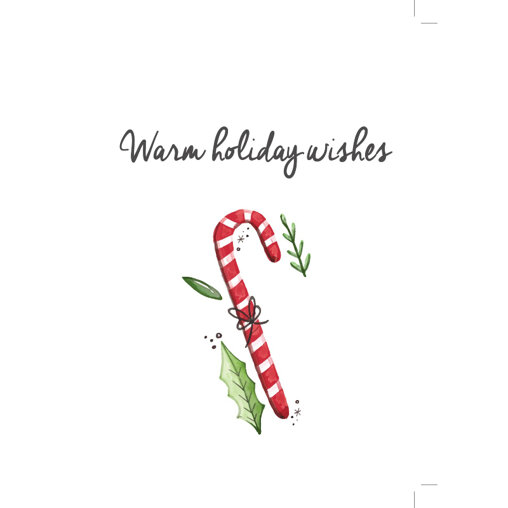 Kaartje 'Warm Holiday Wishes'