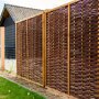 Wilgenscherm met houten lijst 180 cm
